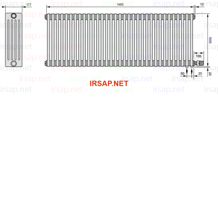 Радиатор IRSAP Tesi 51000/33 T26 CL 01